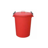 110L Clip Bin with Lid Red  Adomoo